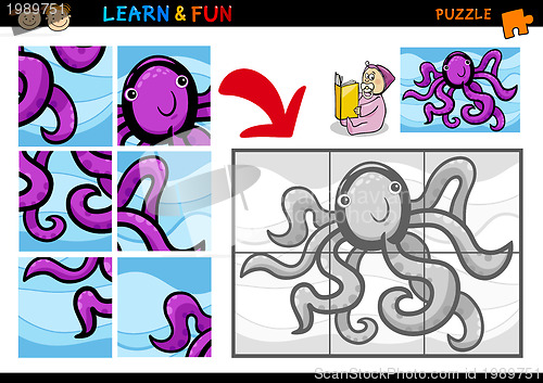 Image of Cartoon octopus puzzle game