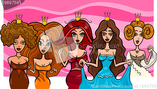 Image of Fantasy Princesses or Queens