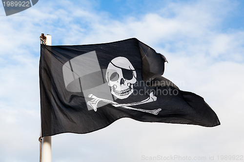 Image of Waving Pirate flag 