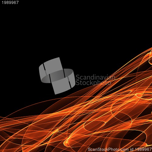 Image of Digital abstract fire background