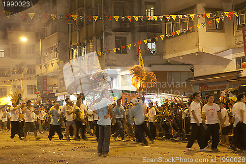 Image of Tai Hang Fire Dragon Dance in Hong Kong