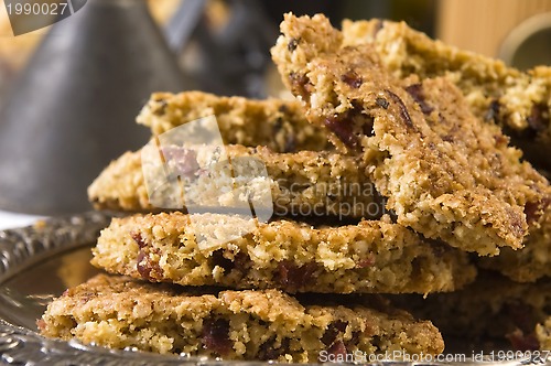 Image of Freshly baked cranberry cookies