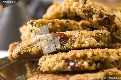 Image of Freshly baked cranberry cookies