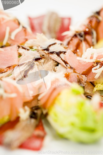 Image of food salmon anchovy salad