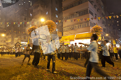 Image of Tai Hang Fire Dragon Dance in Hong Kong