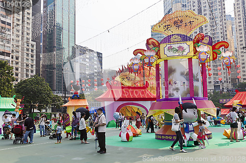 Image of Mid-autumn lantern carnival in Hong Kong