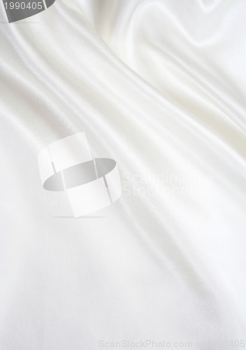 Image of Smooth elegant white silk as background 