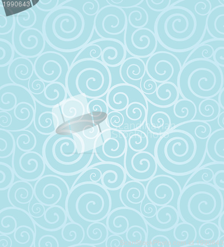 Image of Frosty winter swirl seamless pattern