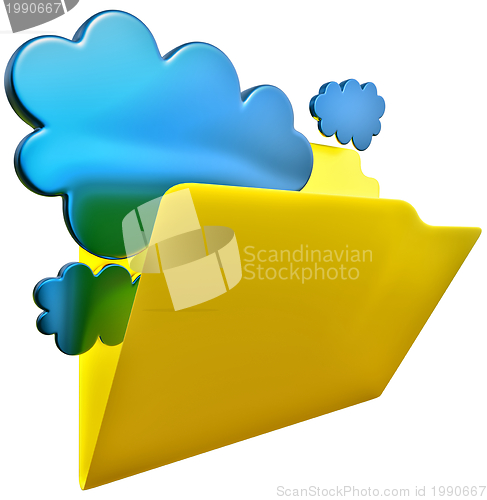 Image of folder for cloud storage