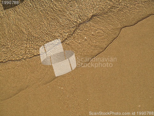 Image of Sea water on the sand