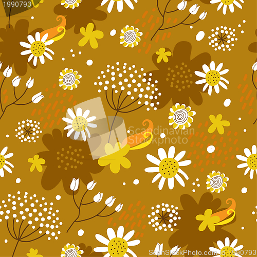 Image of Floral seamless pattern in vector