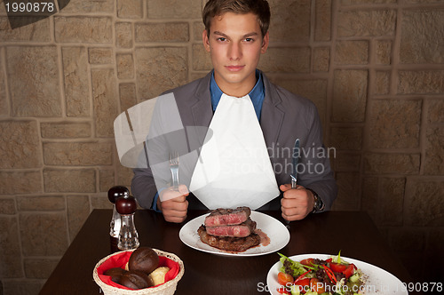 Image of eat a beef steak