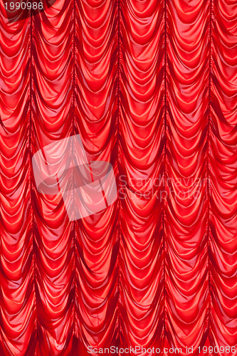 Image of Stage red curtains