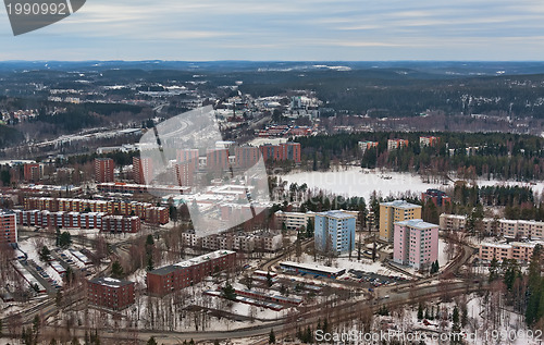 Image of view from the tower to the northern city