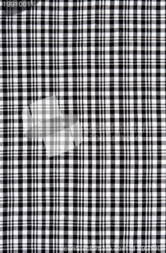 Image of Black and white checkered cloth