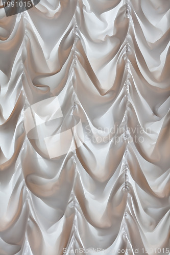 Image of white theater curtains