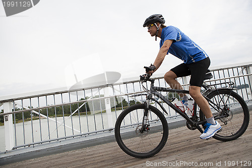 Image of Riding mountain bike