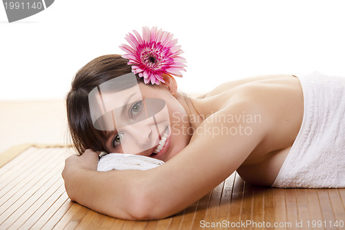 Image of Girl on a Spa