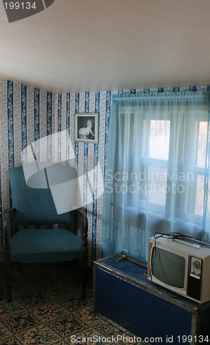 Image of Old-fashioned blue room