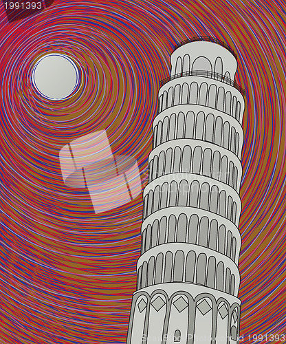 Image of Pisa tower sketch