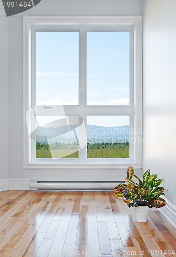 Image of Empty room with beautiful view 