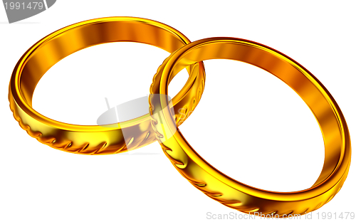 Image of gold wedding rings