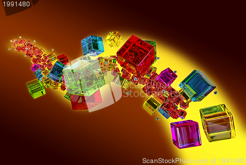 Image of glass cubes