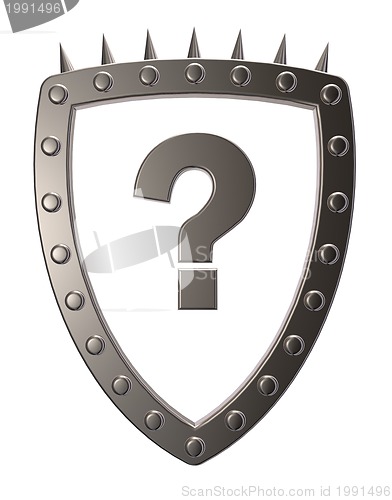 Image of shield with question mark