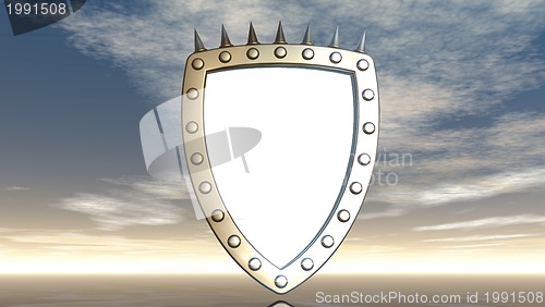 Image of shield with prickles