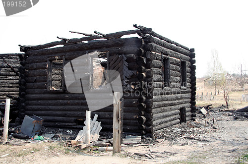 Image of burnt house