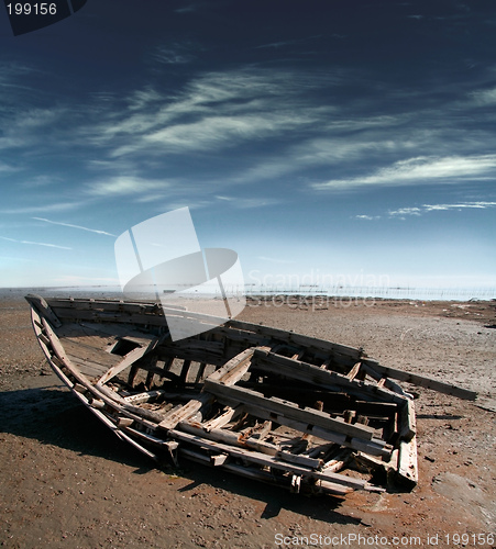 Image of Old broken boat