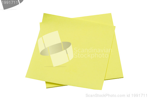 Image of Yellow memo pape
