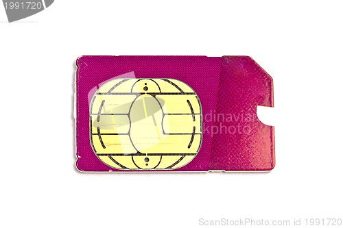 Image of Sim card for mobile phone 