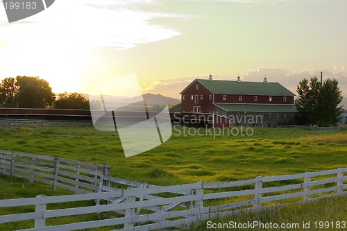 Image of Countryside - Fence Surrounding A Ranch
