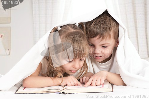 Image of Children with book
