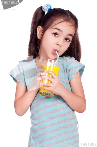 Image of Girl drinking juice