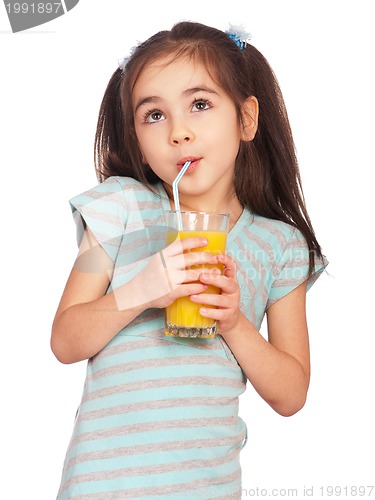 Image of Girl drinking juice