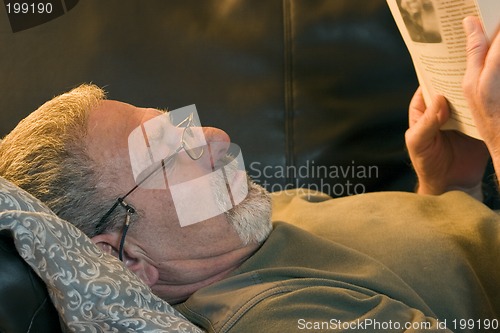 Image of Reading a Book on the Couch