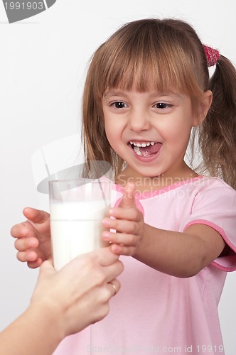 Image of Girl with milk