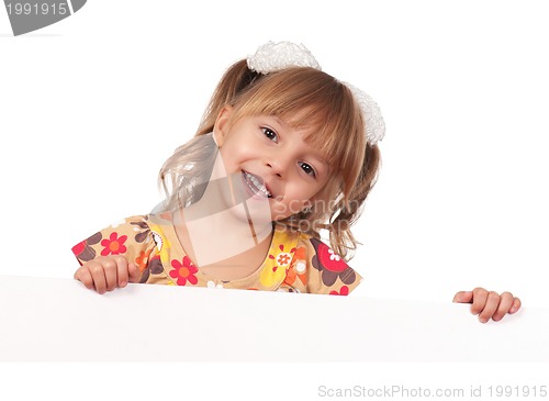 Image of Girl with white board