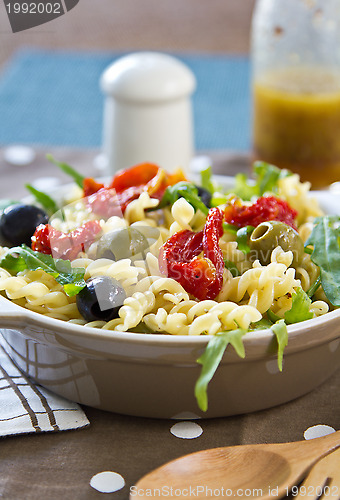 Image of Fusilli with Sun dried tomato salad