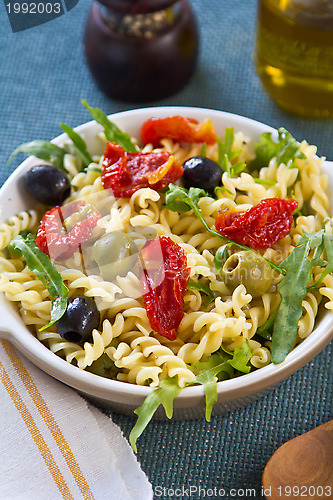 Image of Fusilli with Sun dried tomato salad