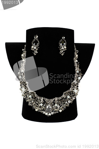 Image of necklace with pendants and earrings