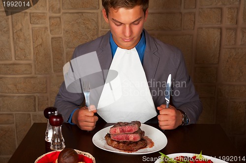 Image of eat a beef steak