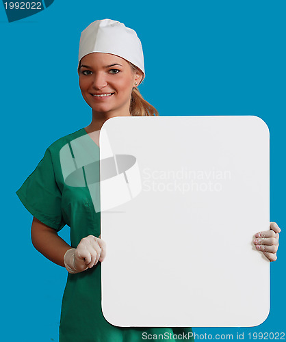 Image of Doctor with a Blank Board