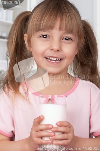 Image of Girl with milk