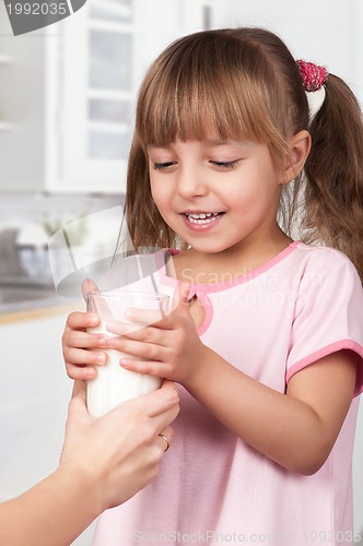 Image of Girl with milk