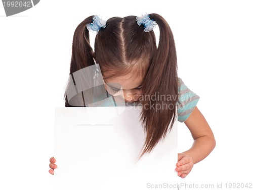 Image of Girl with white board