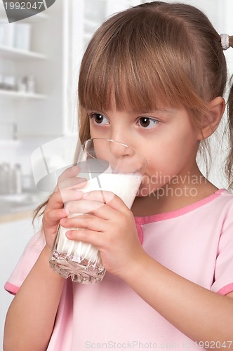 Image of Girl with milk