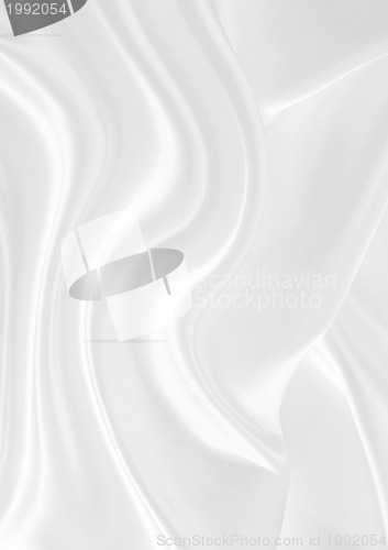 Image of Smooth elegant white silk